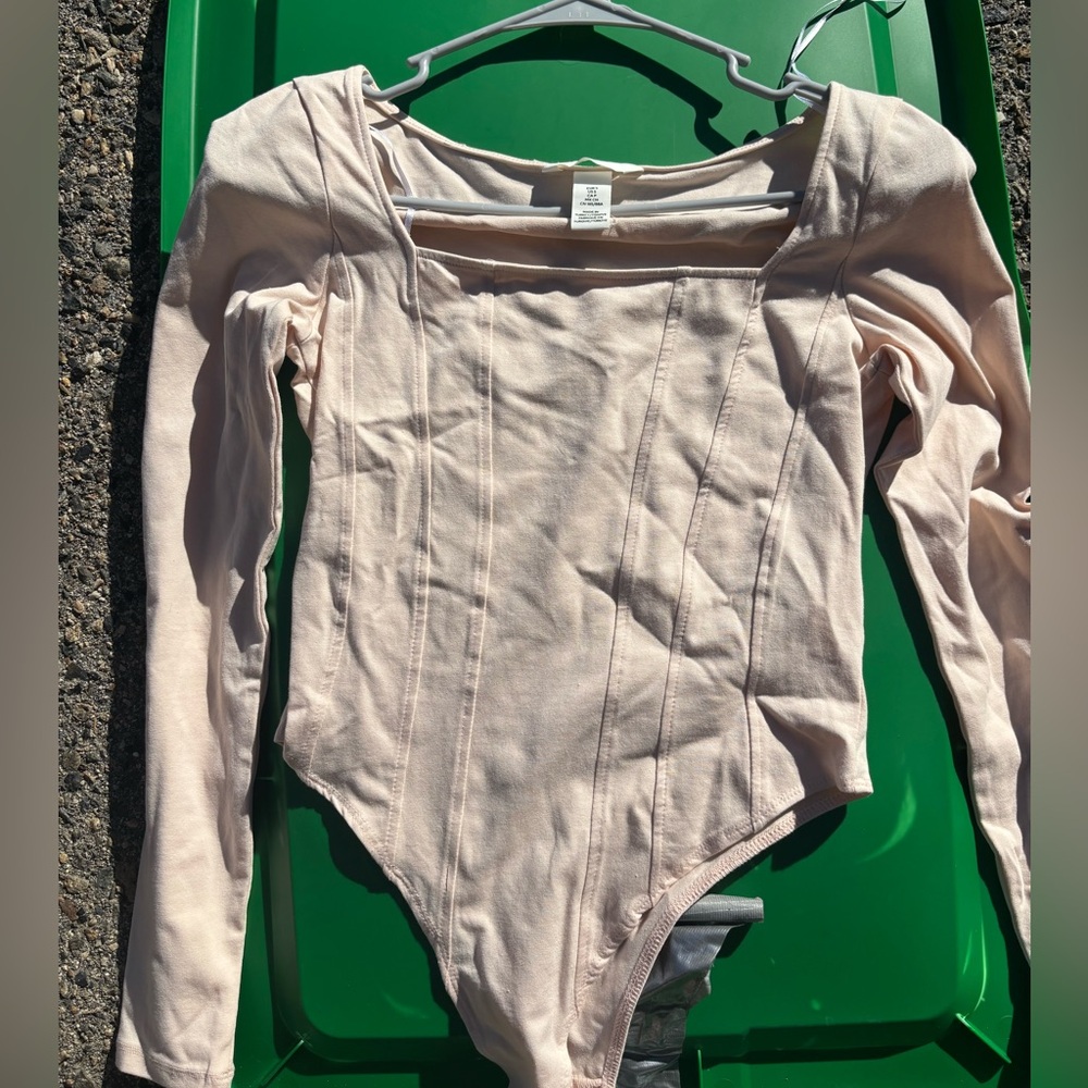 cream color bodysuit